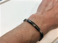 Pulsera Baraka Hombre in Acero Diamante 0.02 Ct BR221061ROAD210004 - BR221061ROAD210004